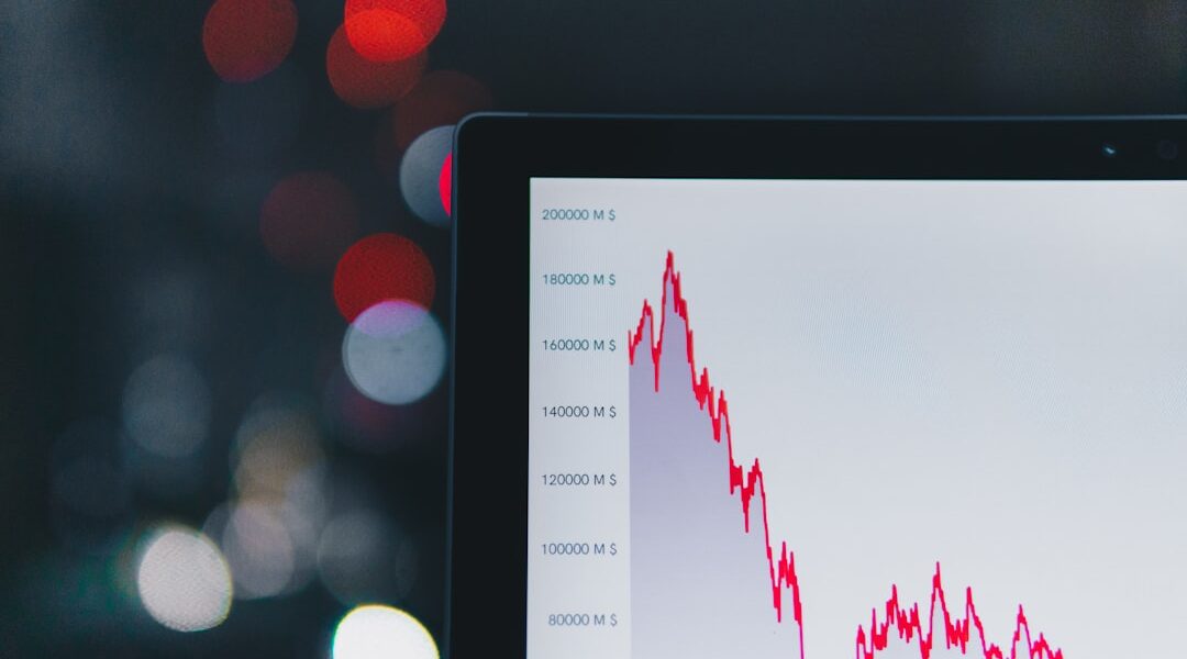 Photo Stock market graph